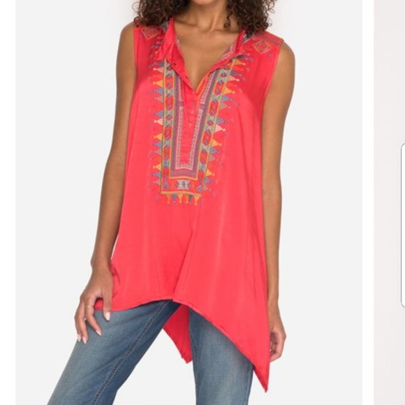 Johnny was VERSAIRO CRINKLE SATIN TUNIC - Picture 2 of 8